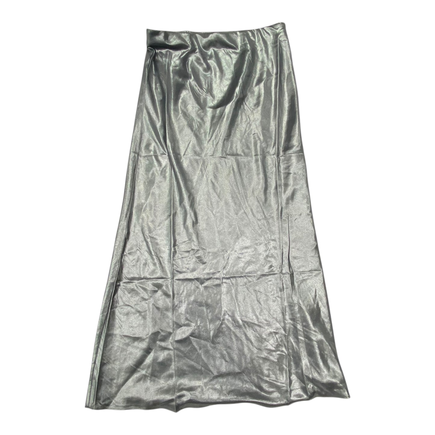 Skirt Maxi By Loft In Silver, Size:S
