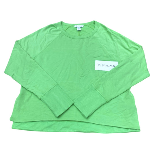 Athletic Sweatshirt Crewneck By Athleta In Green, Size:M