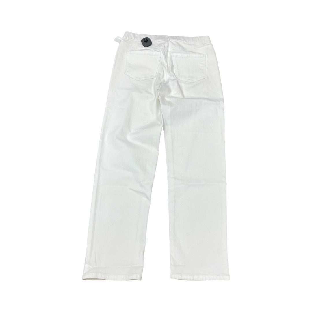 Jeans Straight By Liverpool In White Denim, Size:6