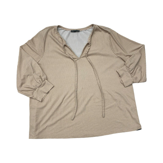 Top Ls By Adrianna Papell In Polkadot Pattern, Size:Xl