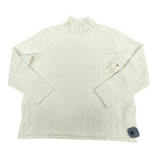 Sweatshirt Crewneck By St Johns Bay In Cream, Size:Lp
