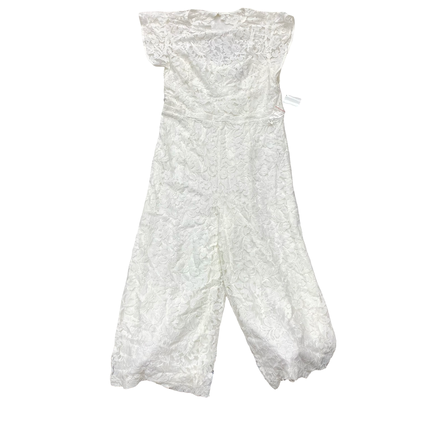 Jumpsuit By Donna Ricco In White, Size:14
