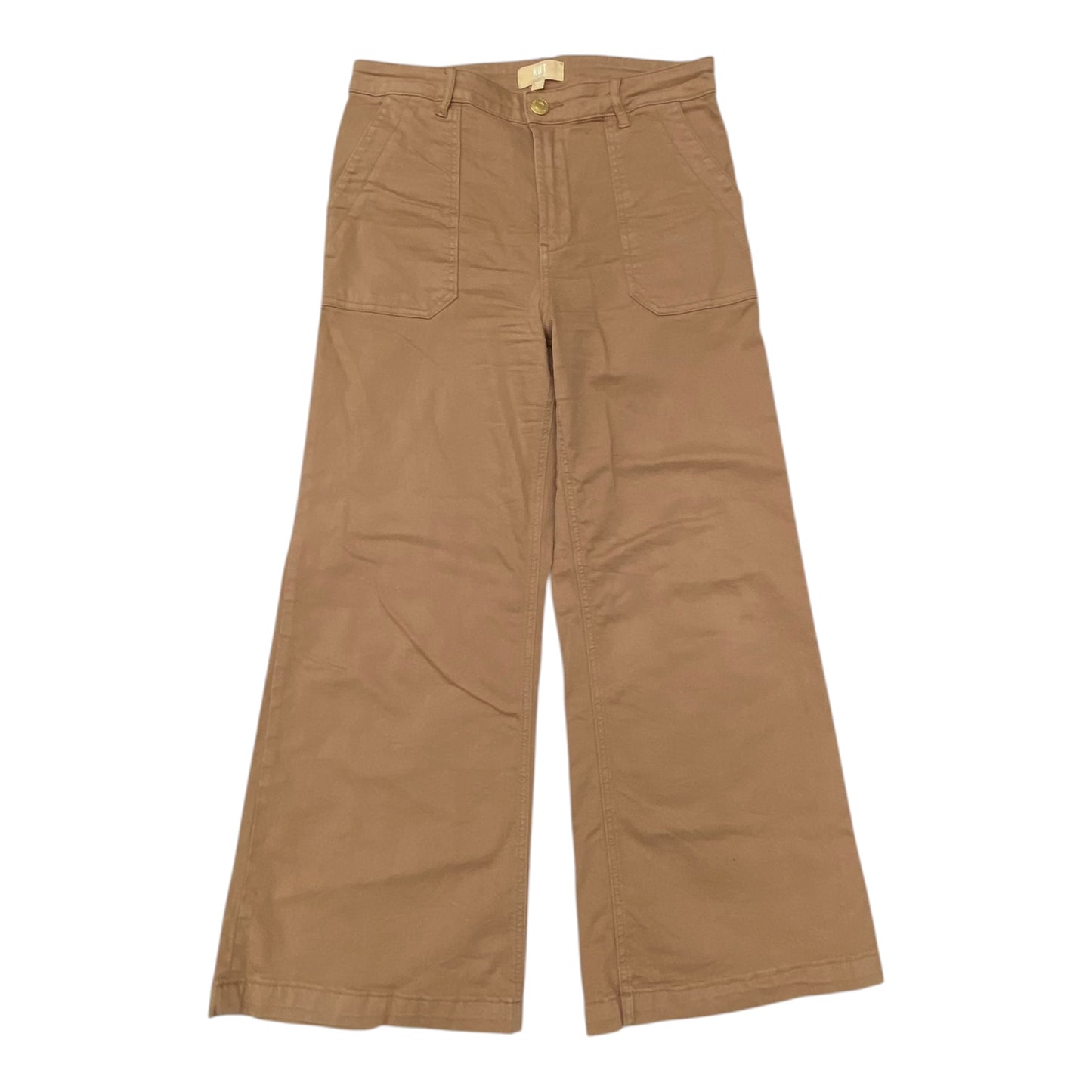 Jeans Wide Leg By Kut In Brown Denim, Size:8