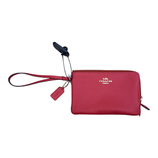 Wristlet Designer By Coach In Red, Size:Small