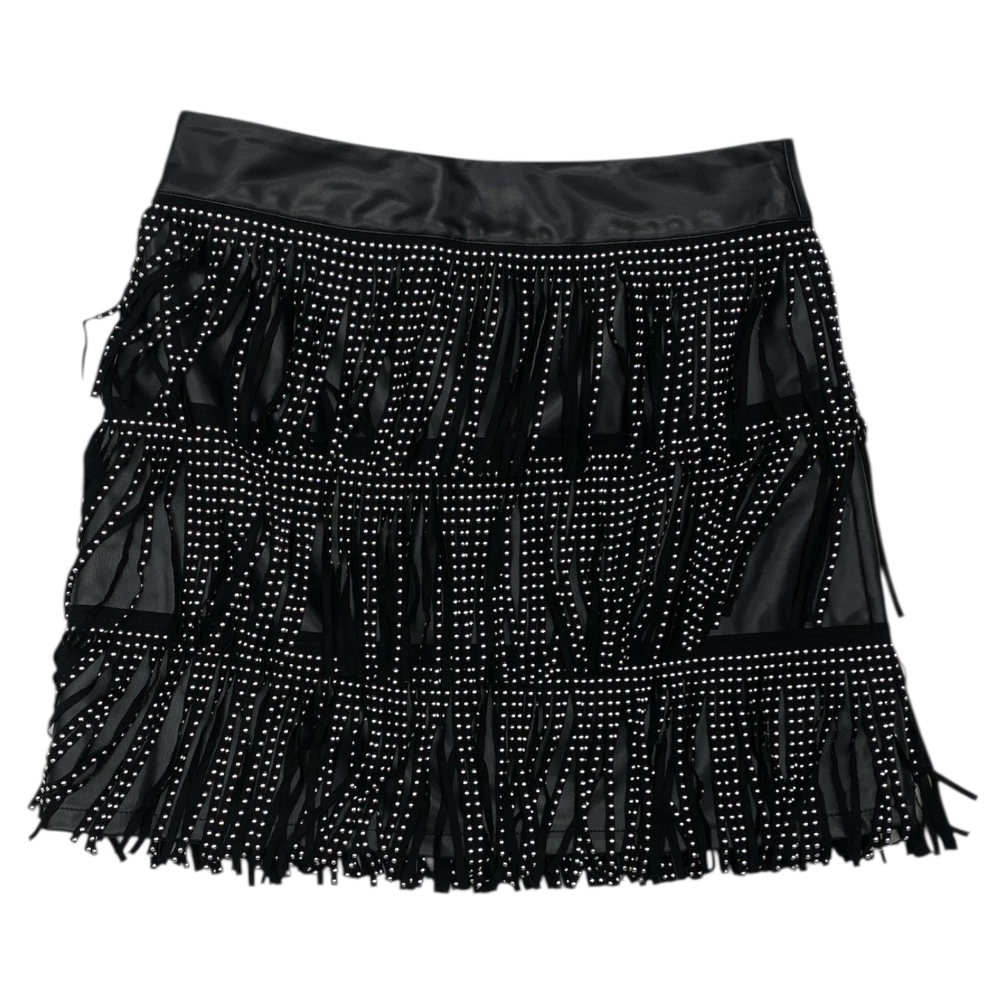Skirt Mini & Short By Blue B In Black & Silver, Size:M