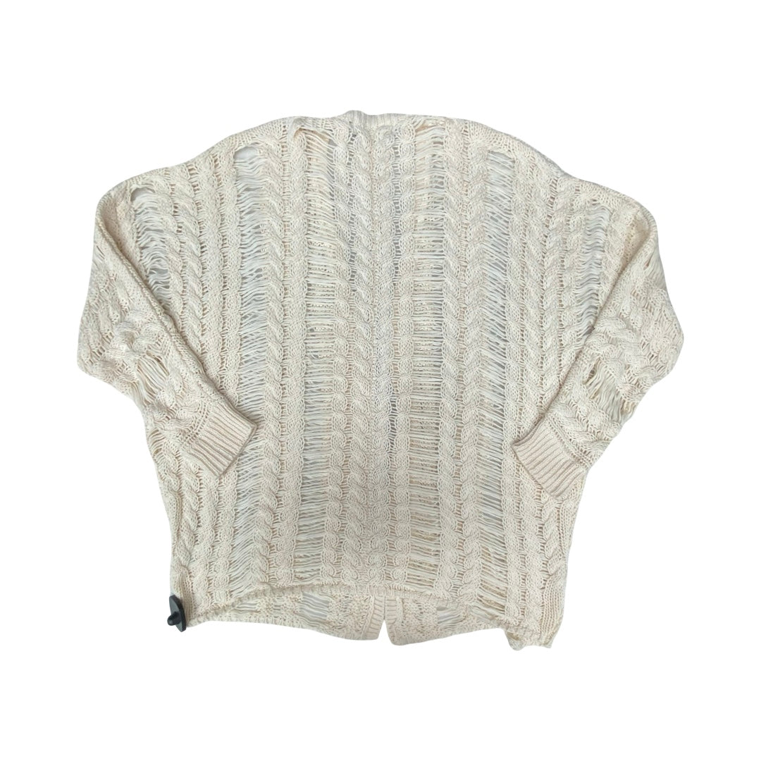 Sweater Cardigan By John + Jenn In Cream, Size:Sp