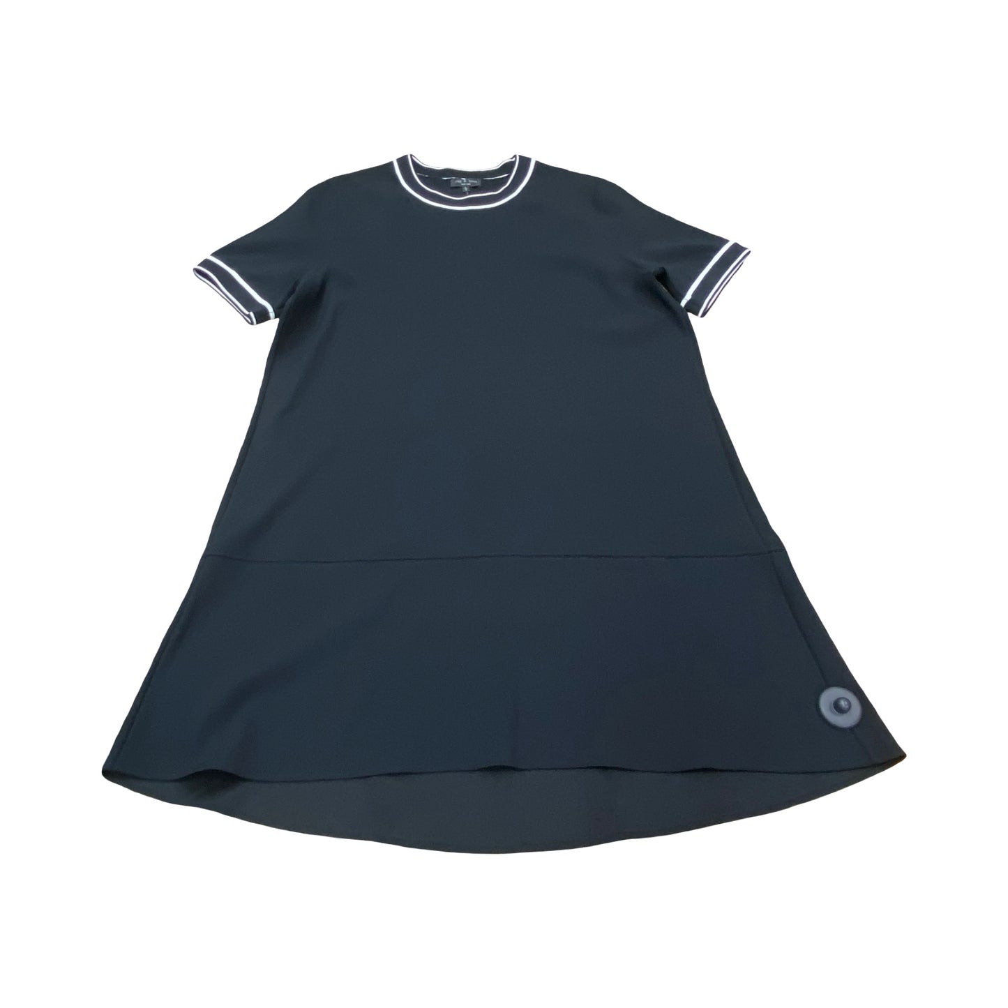 Dress Casual Midi By Rag And Bone In Black & White, Size:L
