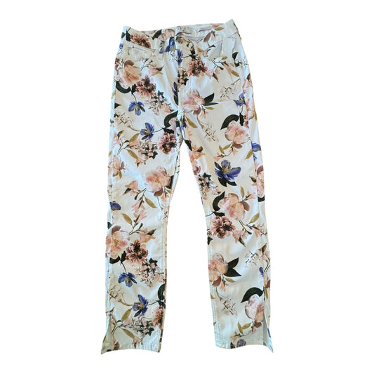 Jeans Skinny By 7 For All Mankind In Floral Print, Size:4