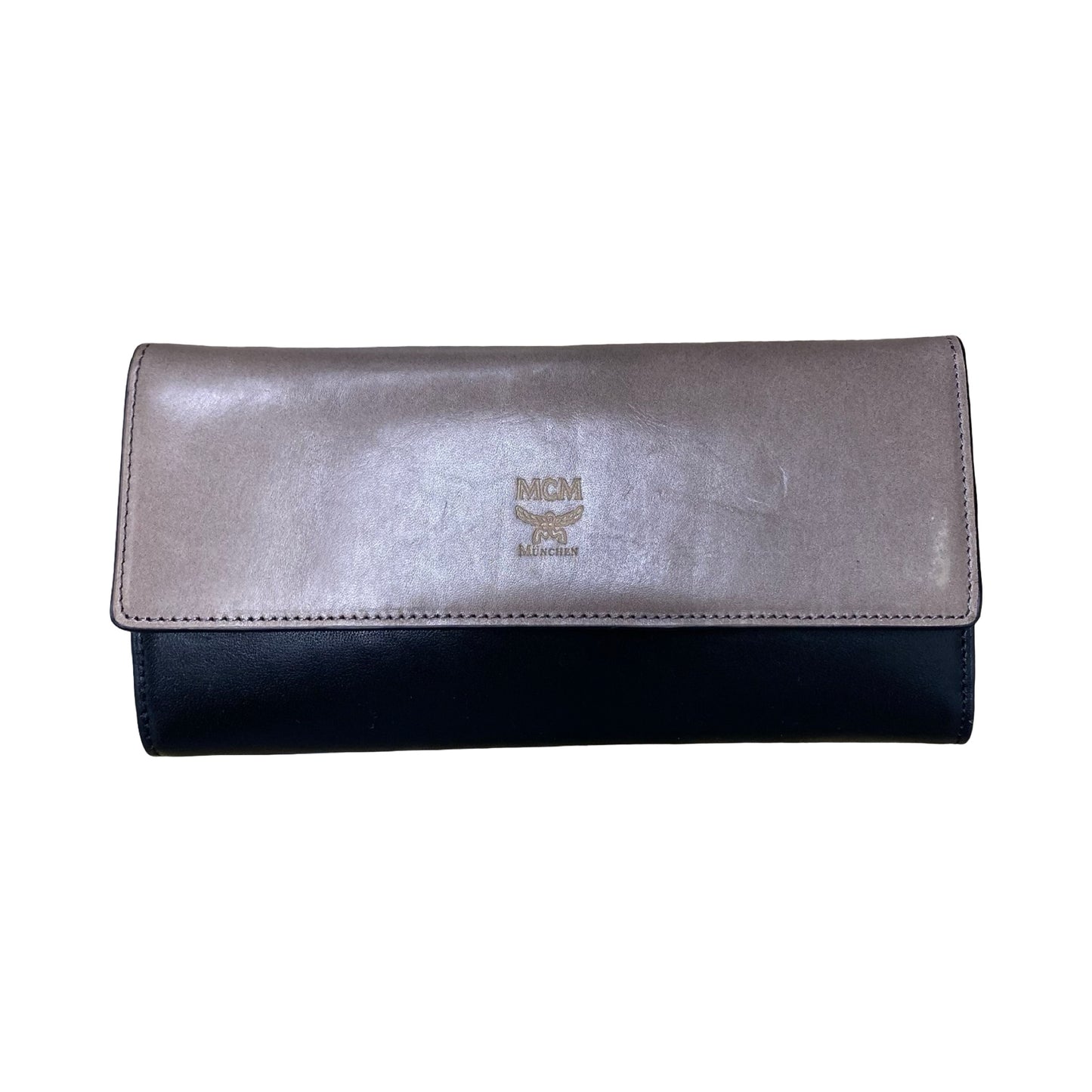 Wallet Luxury Designer By Mcm In Black & Brown, Size:Large
