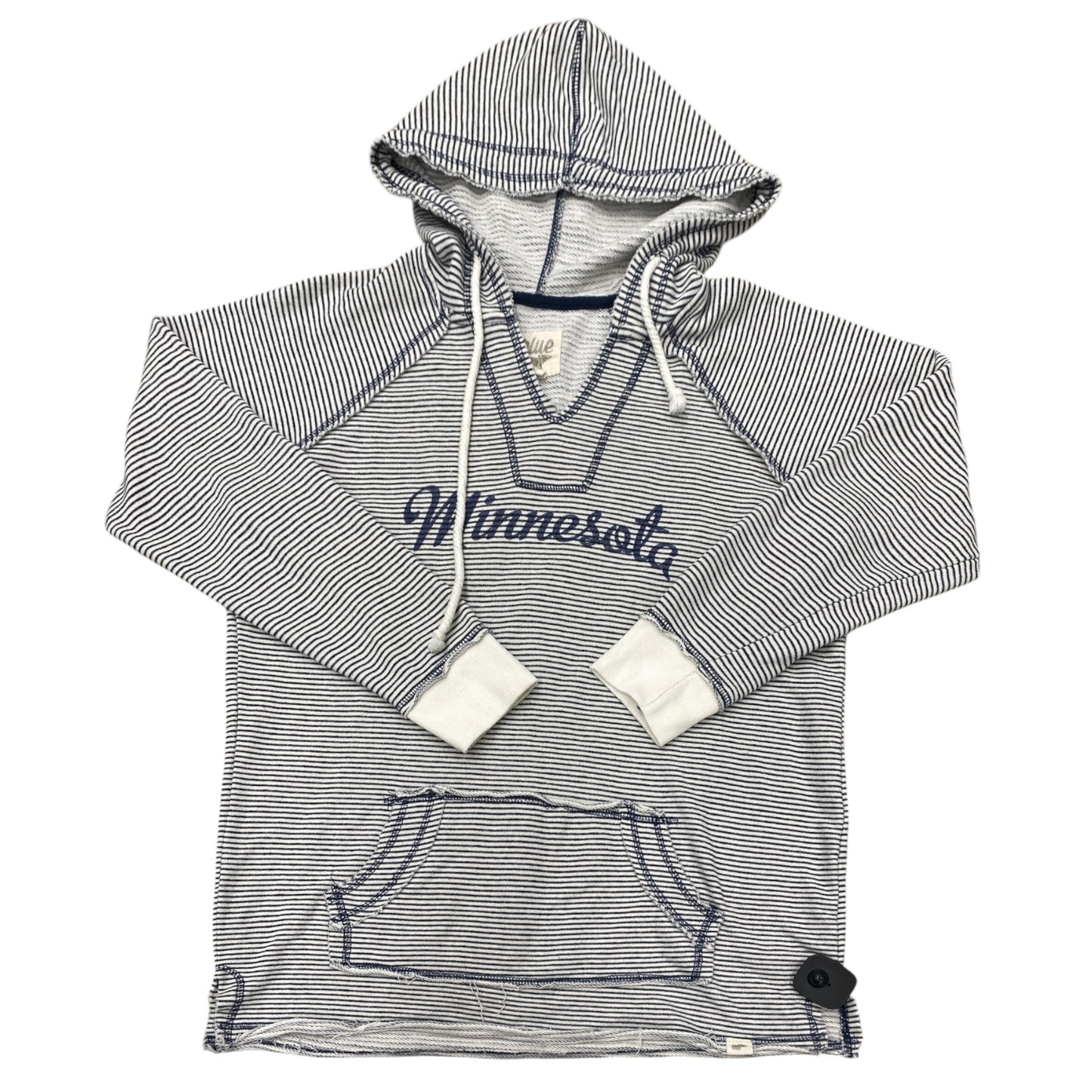 Sweatshirt Hoodie By Blue 84 In Striped Pattern, Size:Xl