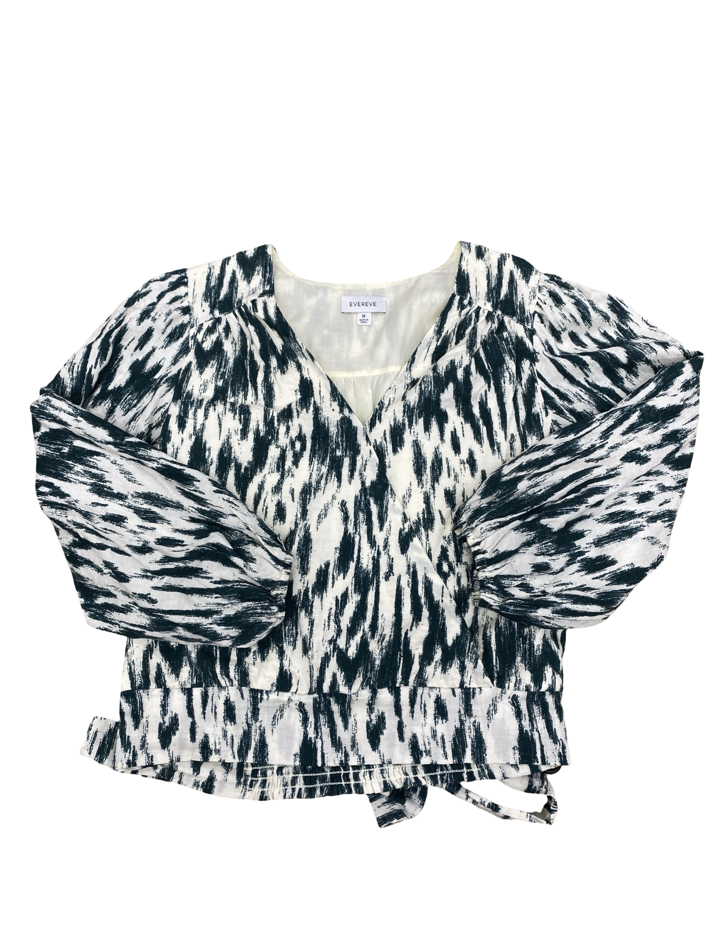 Top Ls By Evereve In Green & White, Size:M