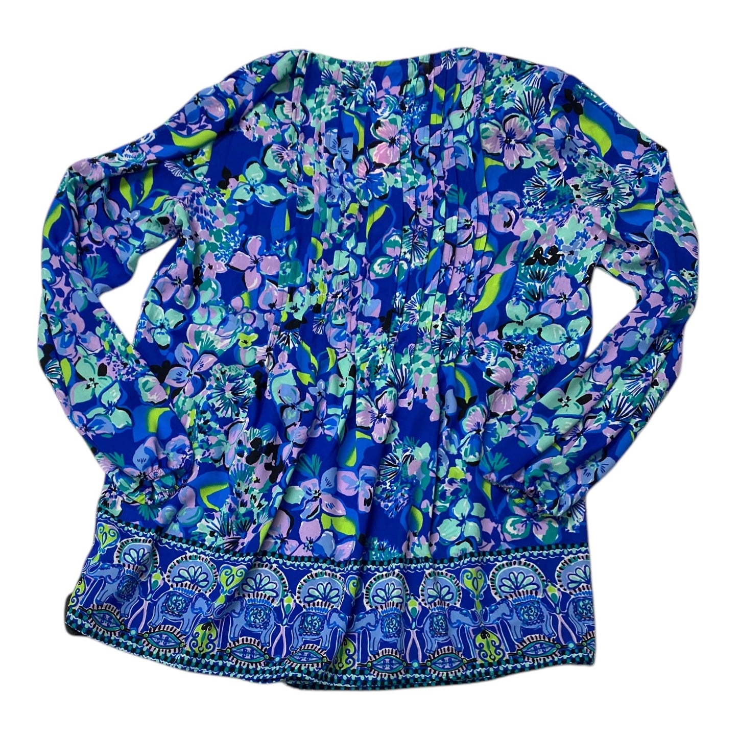 Top Ls Designer By Lilly Pulitzer In Floral Print, Size:M