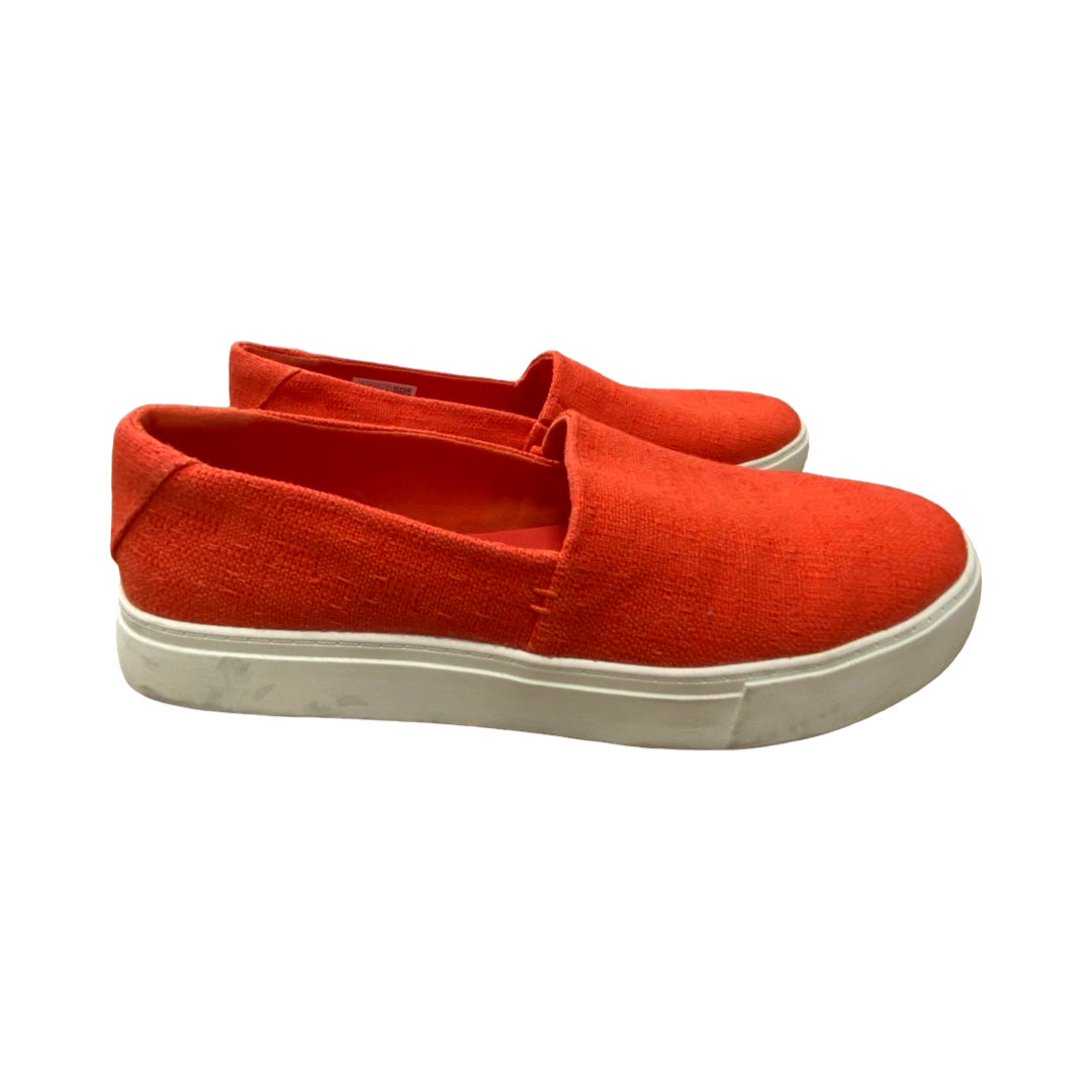 Shoes Flats By Toms In Red, Size:11