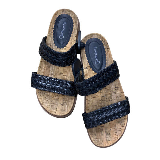 Sandals Flats By Bare Traps In Black, Size:8