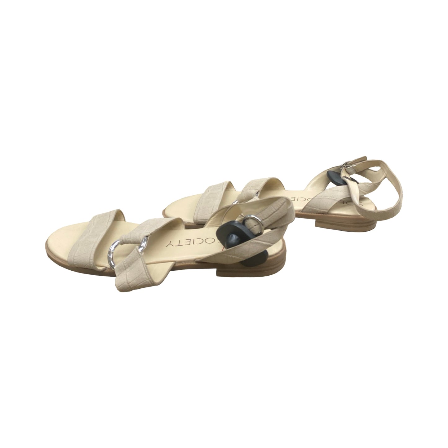 Sandals Flats By Sole Society In Beige, Size:8