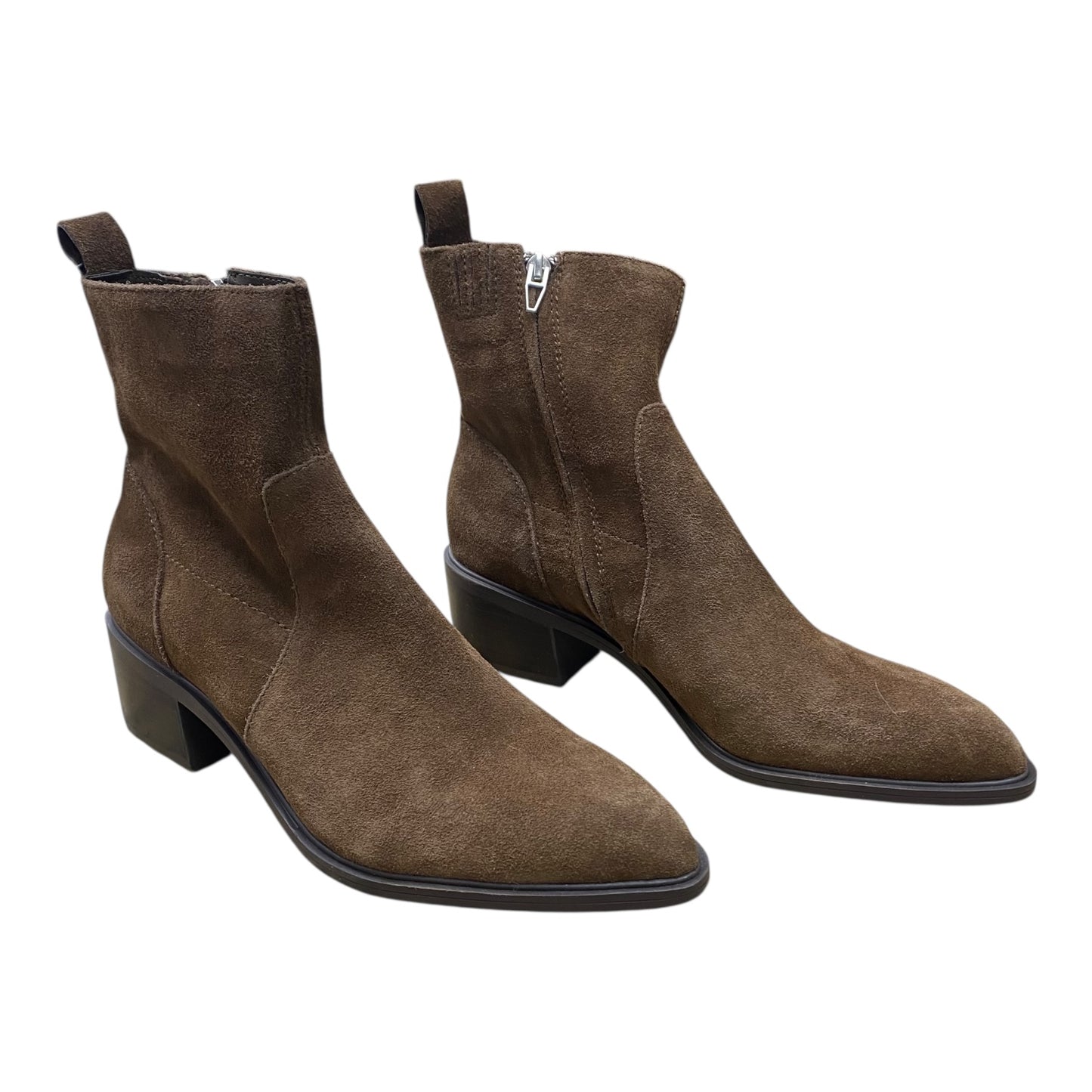Boots Ankle Heels By Dolce Vita In Brown, Size:9.5