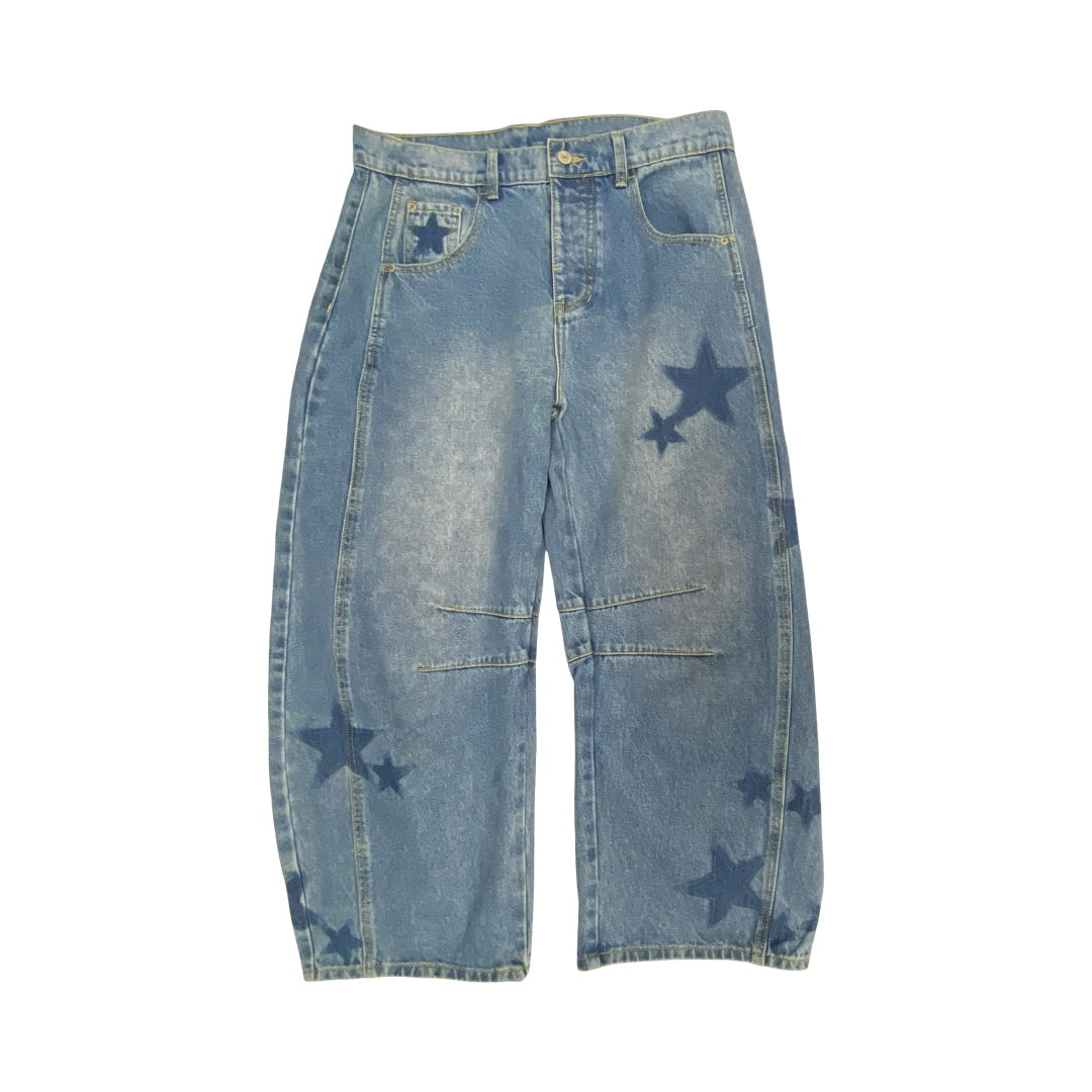 Jeans Wide Leg By Ee Some In Blue Denim, Size:M