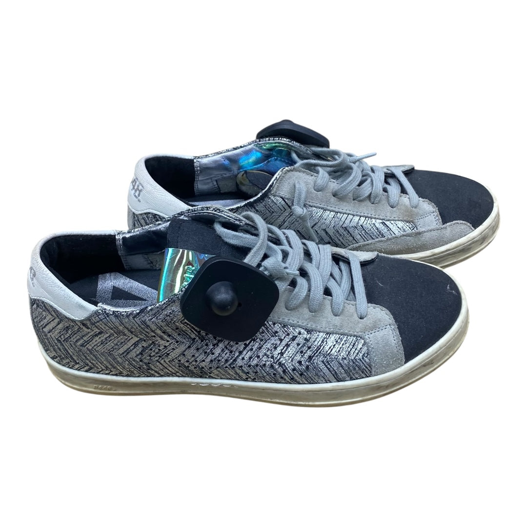 Shoes Sneakers By P448 In Black & Grey, Size:7