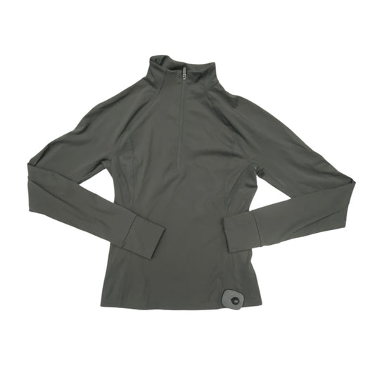 Athletic Top Ls Collar By Adanola In Grey, Size:M