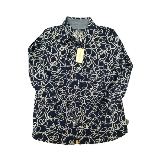 Top Ls By Tommy Hilfiger In Blue & White, Size:S