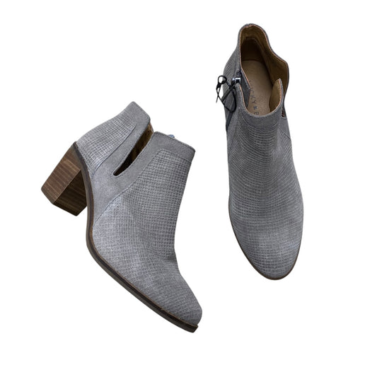 Boots Ankle Heels By Lucky Brand In Taupe, Size:7.5