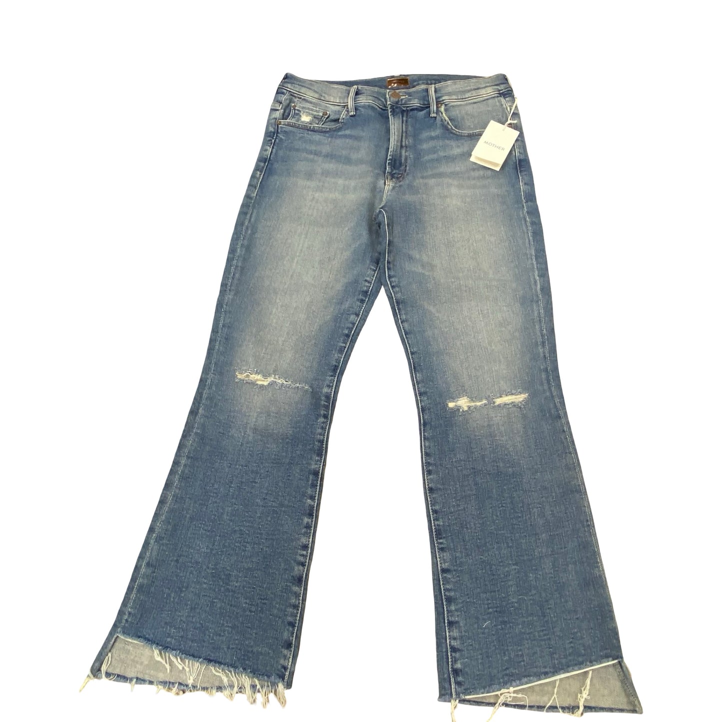 Jeans Cropped By Mother In Blue, Size:12