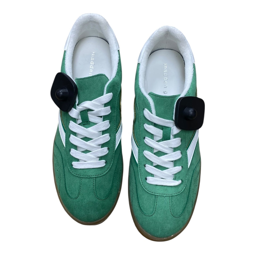 Shoes Sneakers By Madden Girl In Green & White, Size:8.5