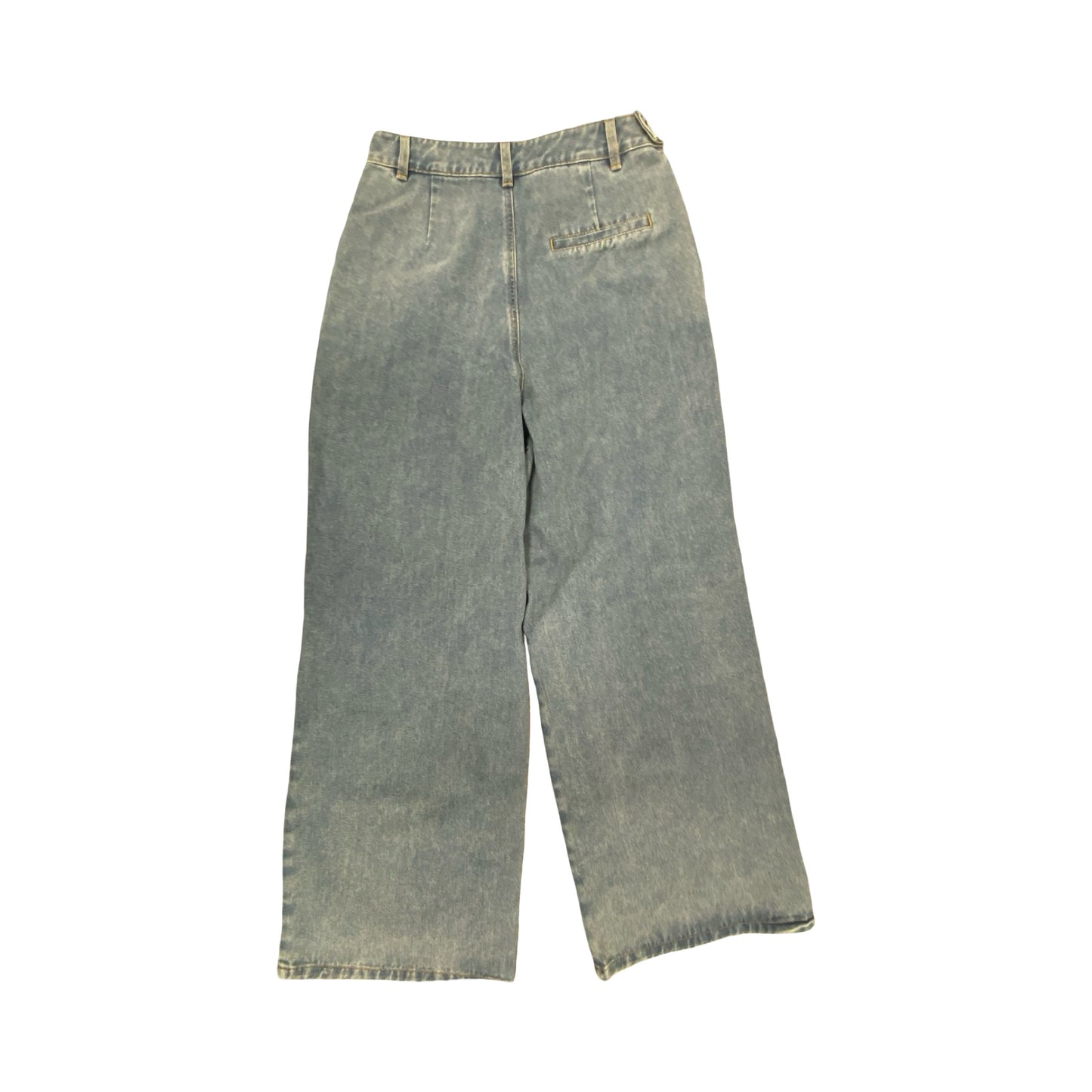 Jeans Wide Leg By Commense In Blue Denim, Size:M