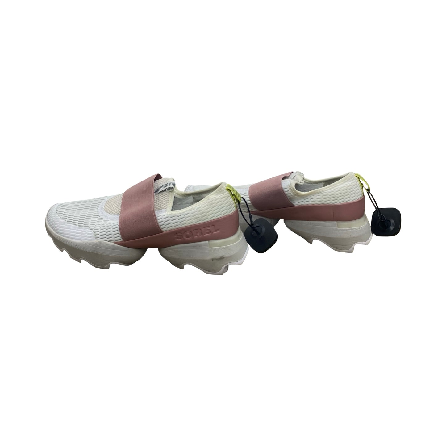 Shoes Designer By Sorel In Pink & White, Size:11