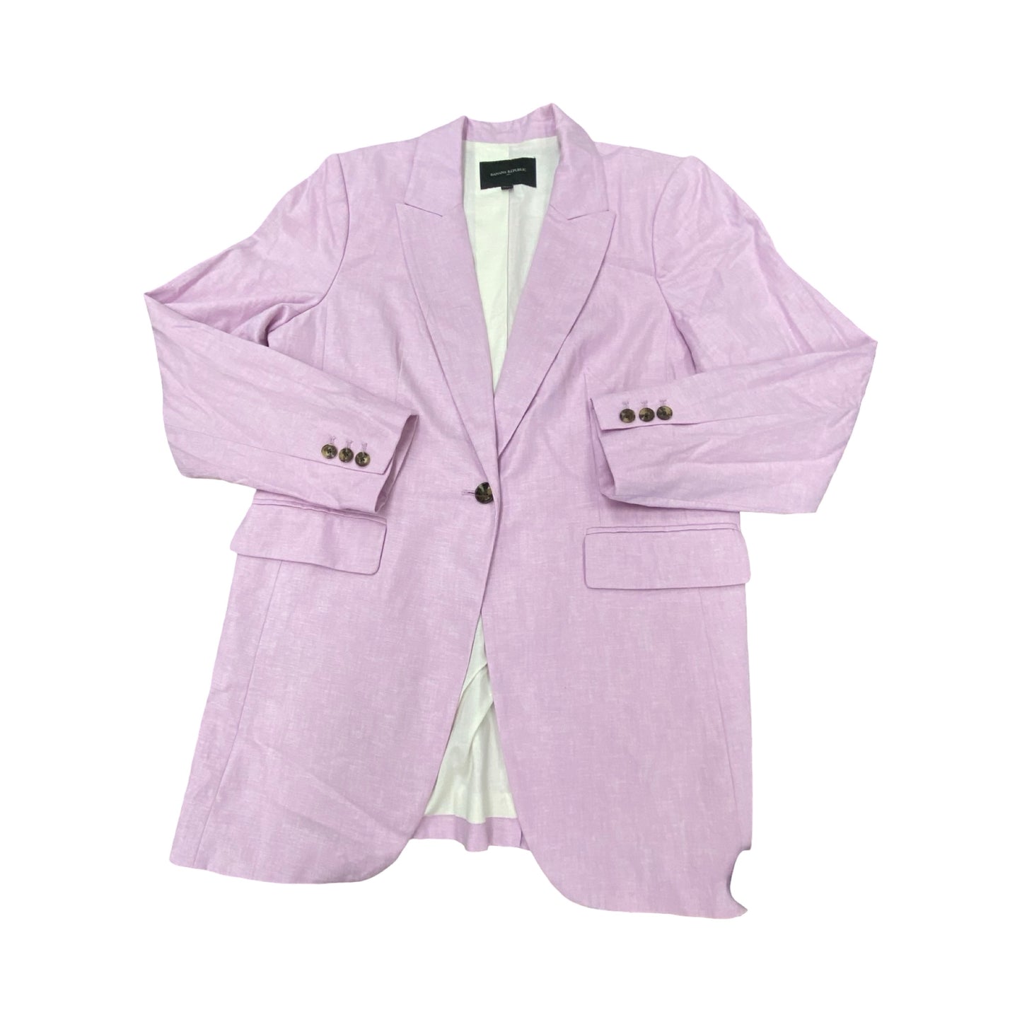 Blazer By Banana Republic In Purple, Size:L
