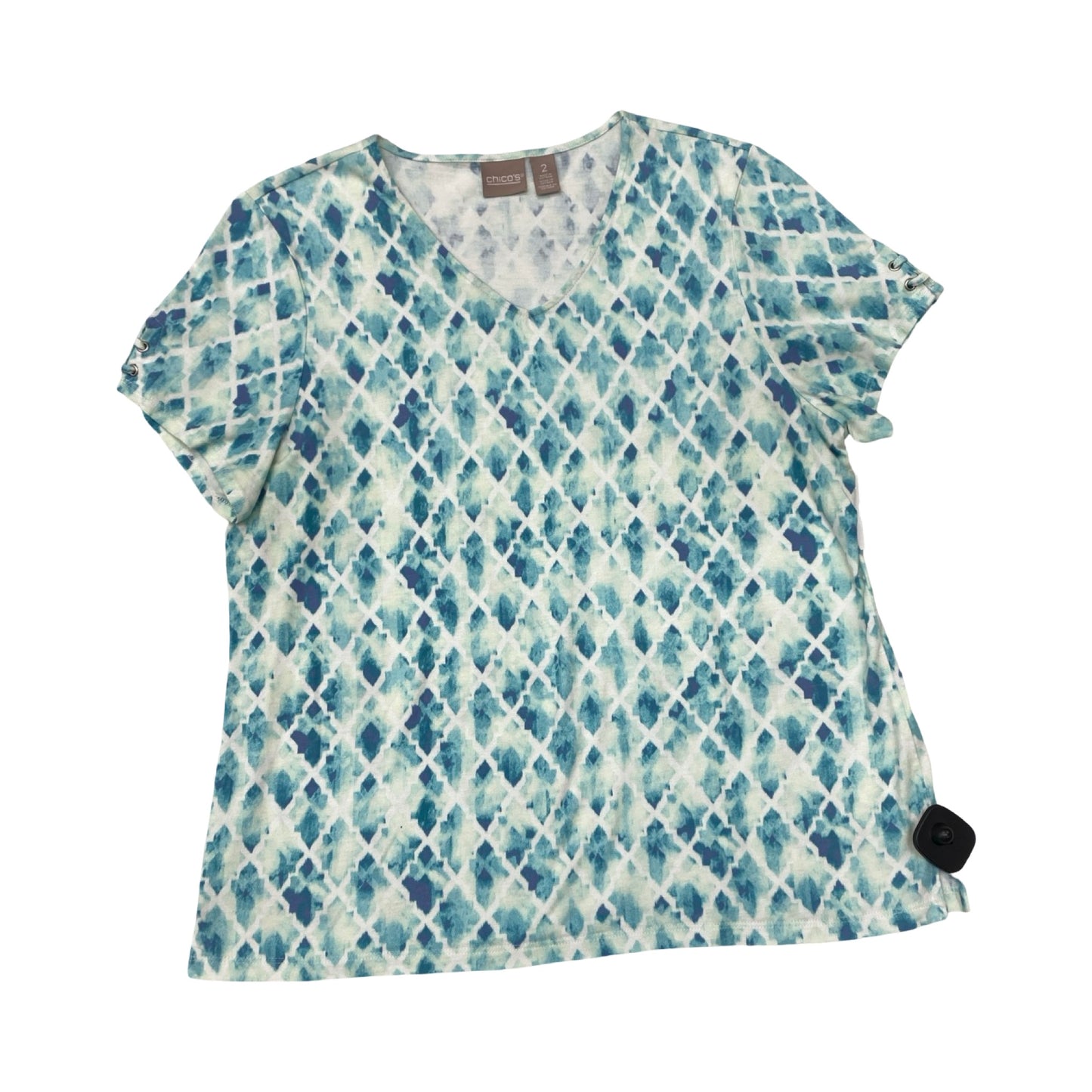 Top Ss By Chicos In Blue & White, Size:L