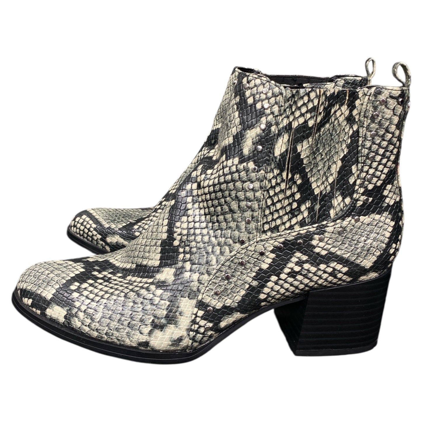 Boots Ankle Heels By Circus By Sam Edelman In Snakeskin Print, Size:8