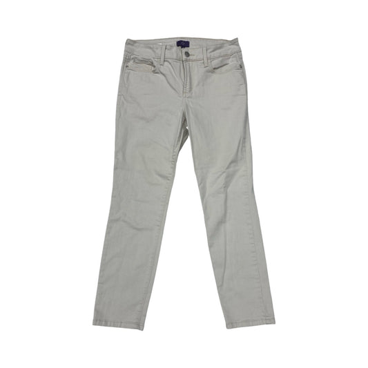 Jeans Straight By Not Your Daughters Jeans In Tan Denim, Size:4P
