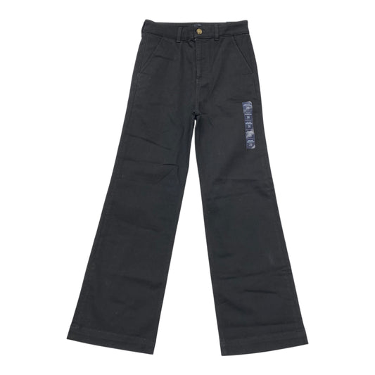 Jeans Wide Leg By J. Crew In Black Denim, Size:2