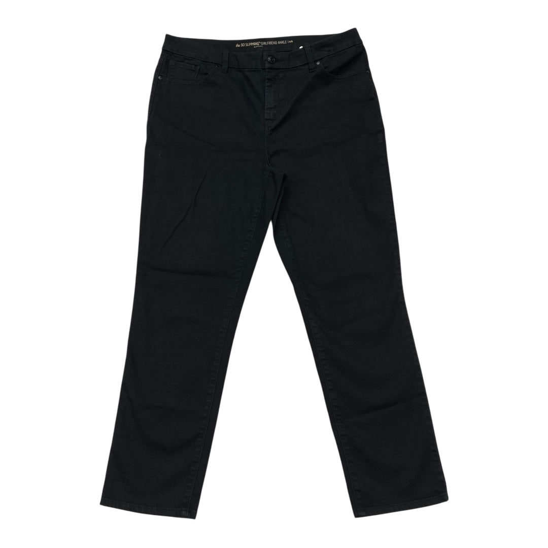 Jeans Boot Cut By Chicos In Black Denim, Size:2