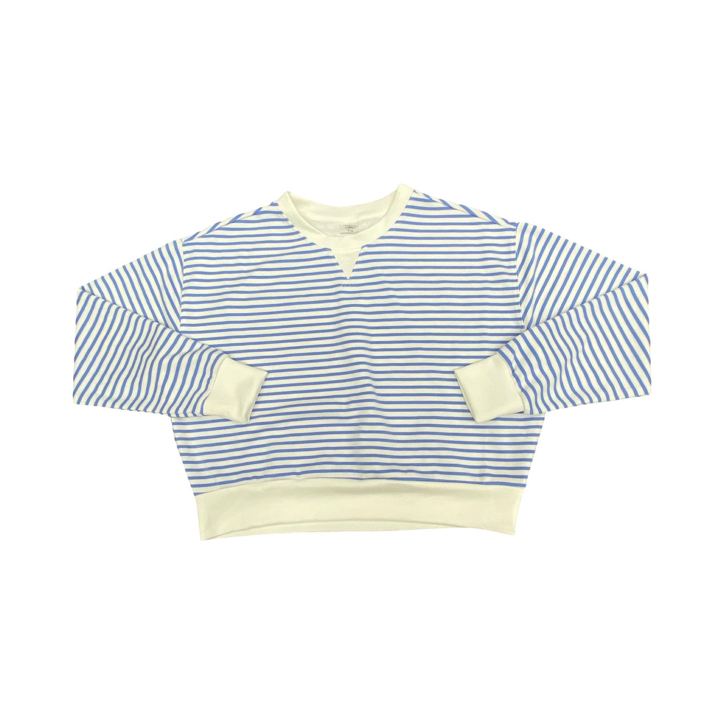 Sweatshirt Crewneck By Danskin In Striped Pattern, Size:Sp