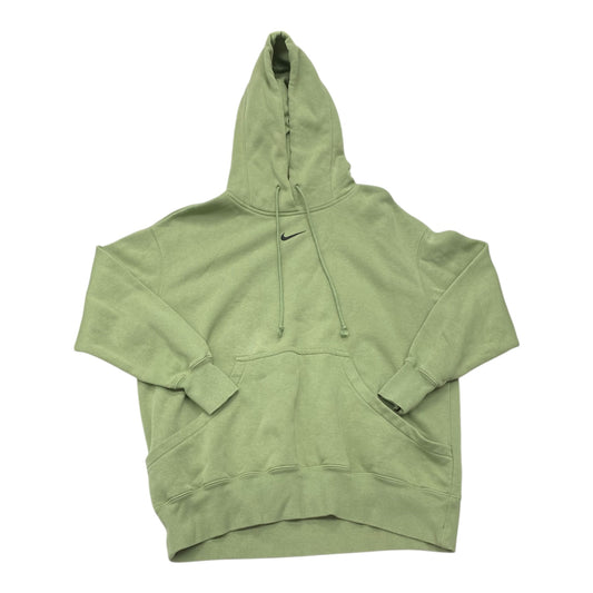 Sweatshirt Hoodie By Nike In Green, Size:M