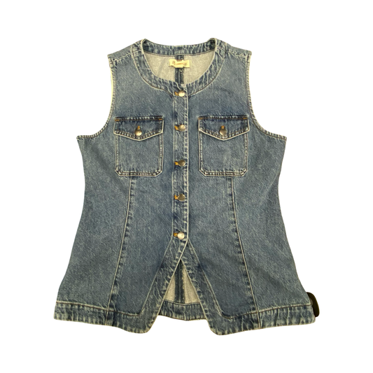 Vest Other By Madewell In Blue Denim, Size:12