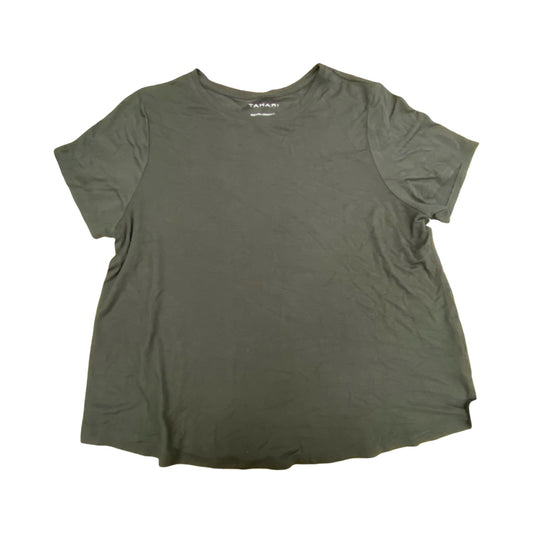 Top Ss Basic By Tahari In Black, Size:Xl