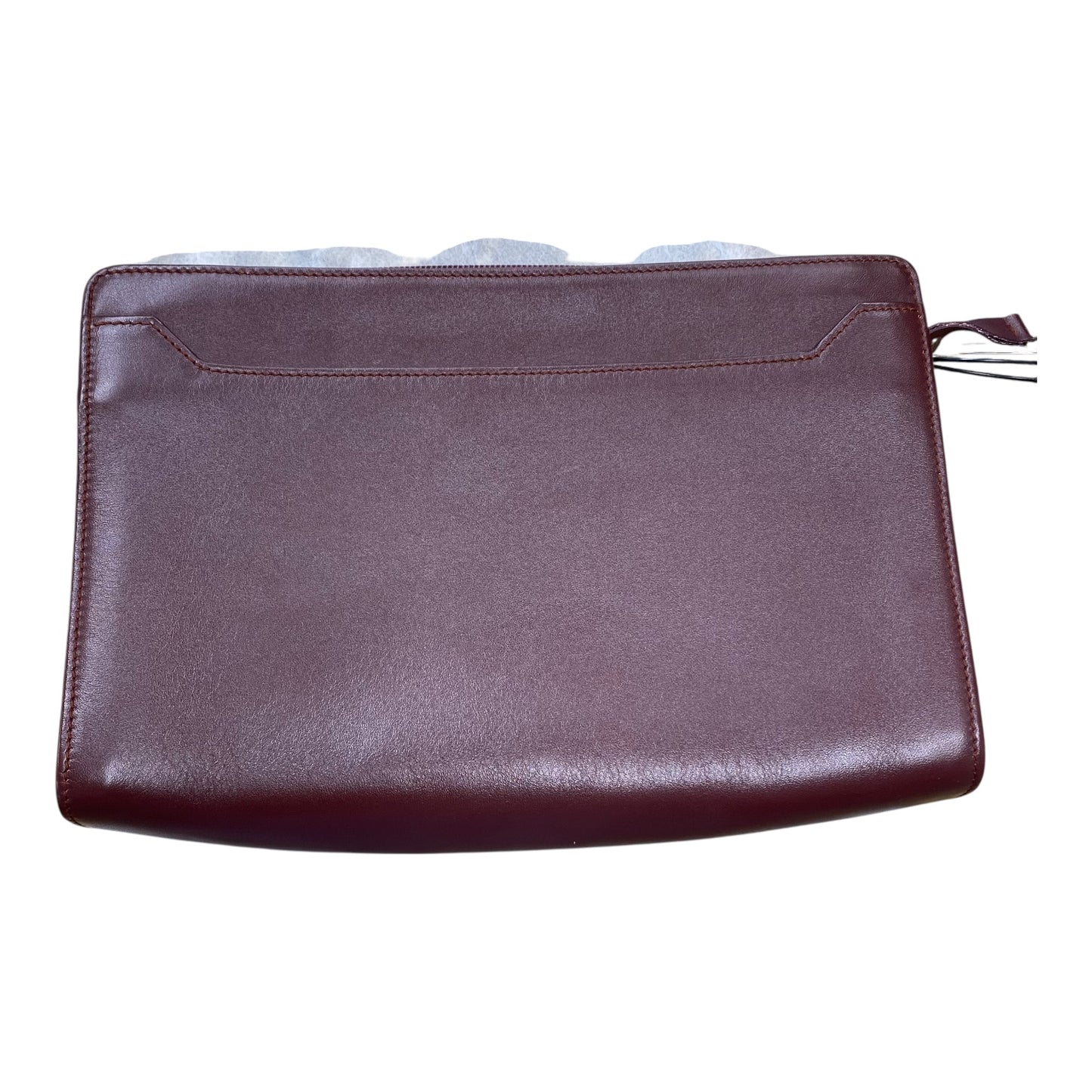 Clutch Luxury Designer By Cartier In Gold & Red, Size:Medium