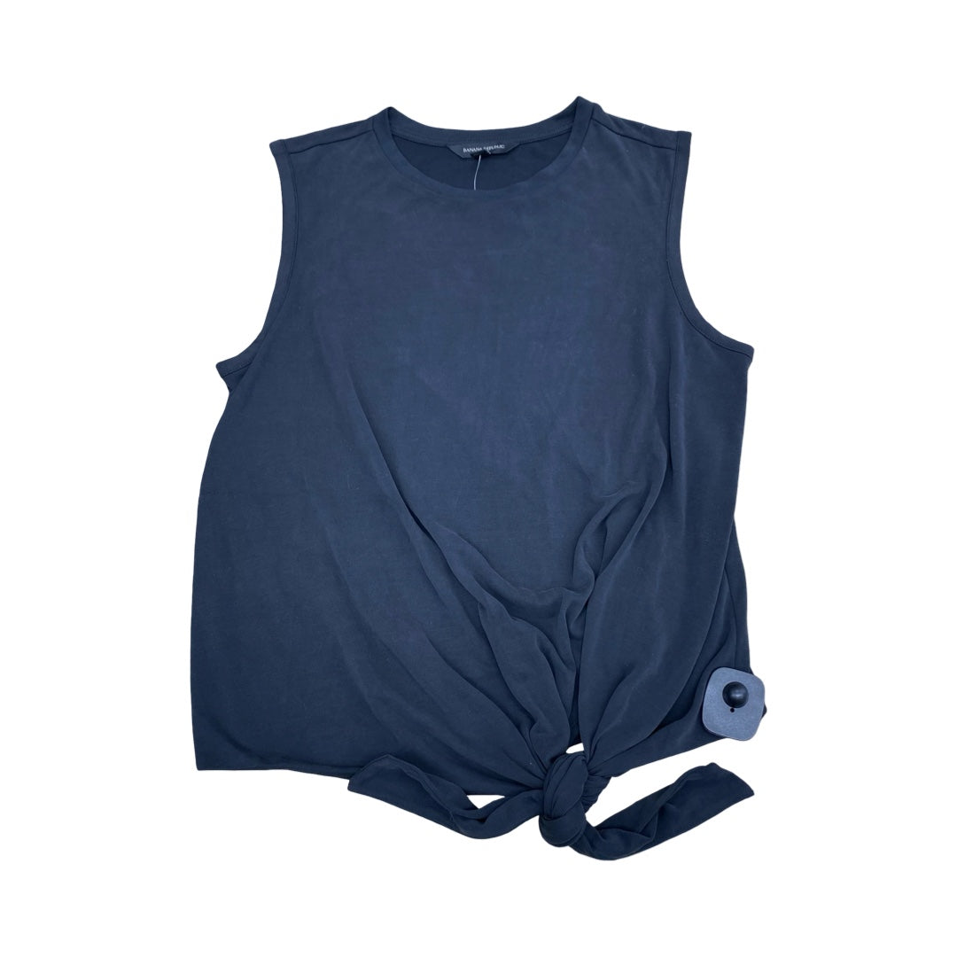 Top Sleeveless By Banana Republic In Black, Size:M