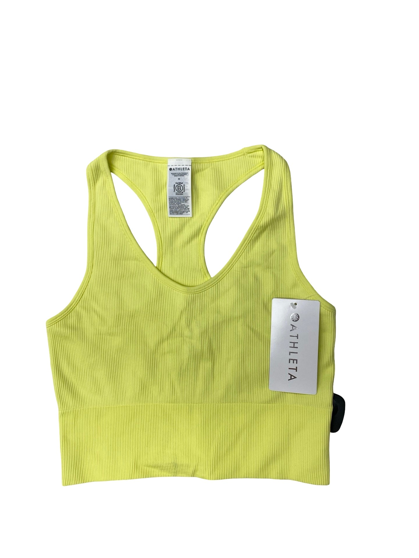 Athletic Tank Top By Athleta In Yellow, Size:M