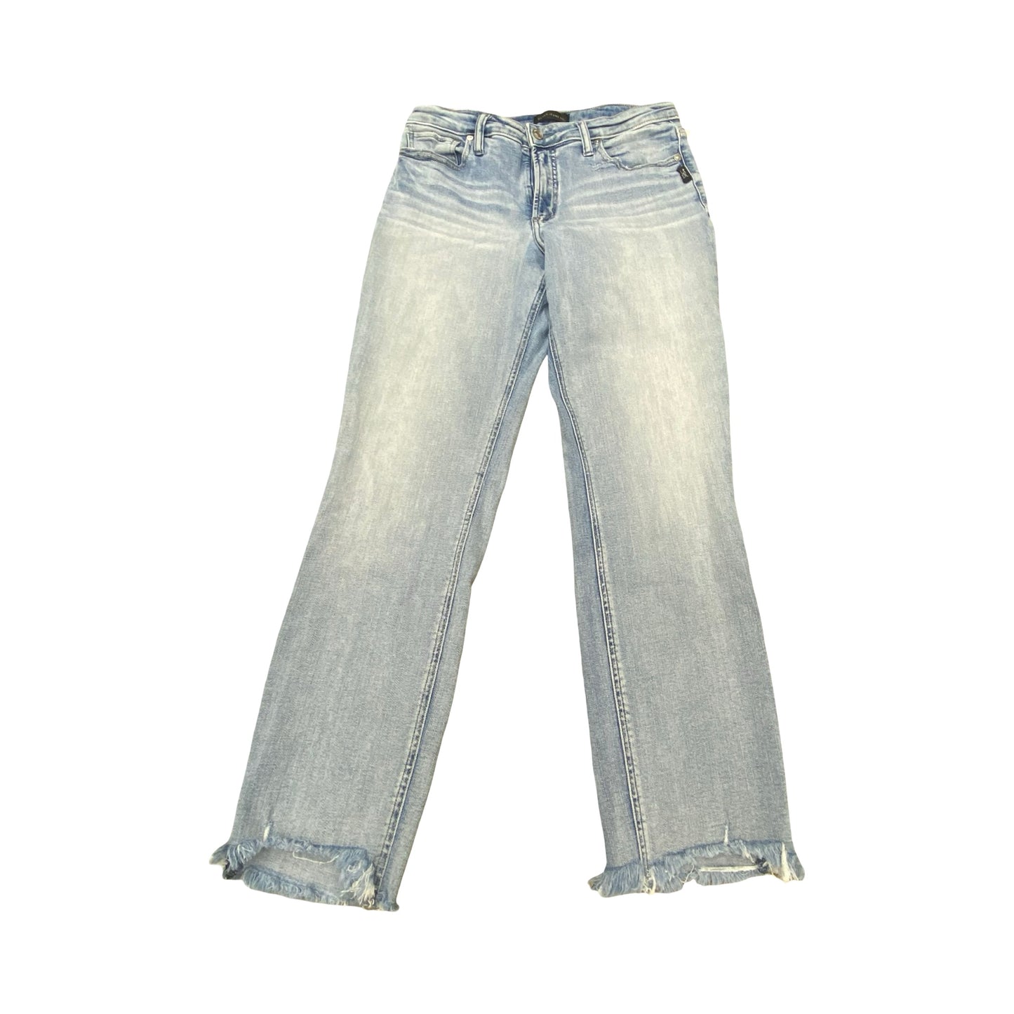 Jeans Straight By Silver In Blue Denim, Size:10