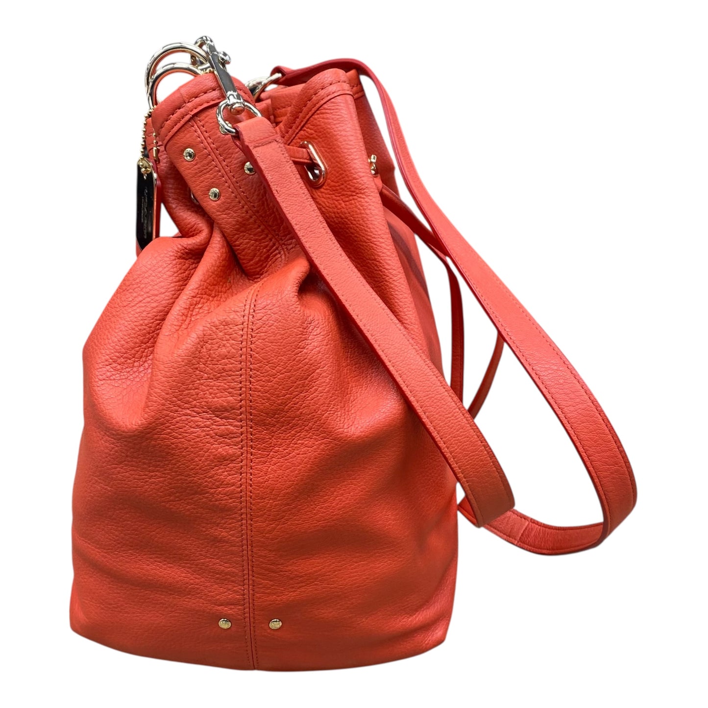 Tote Designer By Coach In Orange, Size:Large