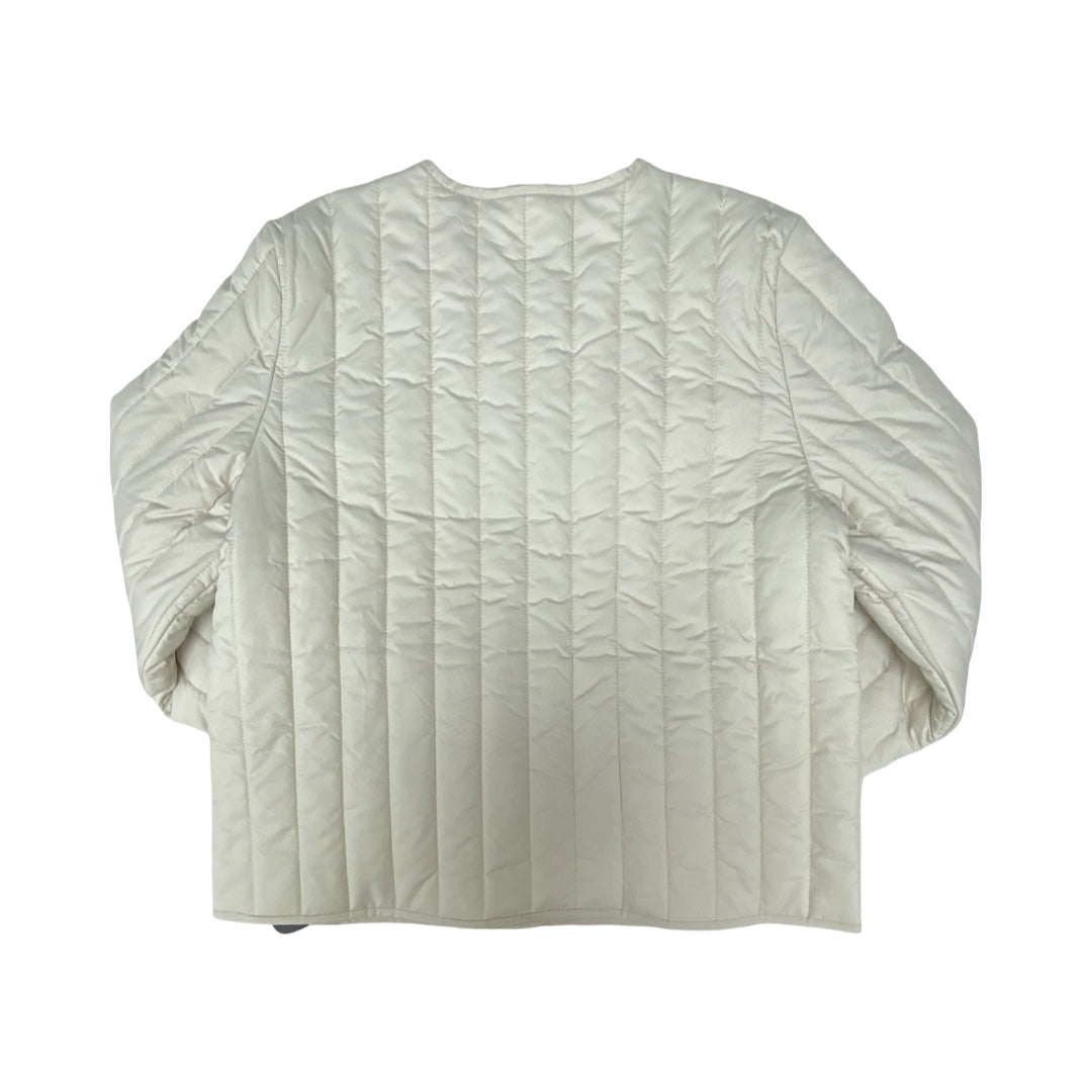 Jacket Puffer & Quilted By Garnet Hill In Cream, Size:8
