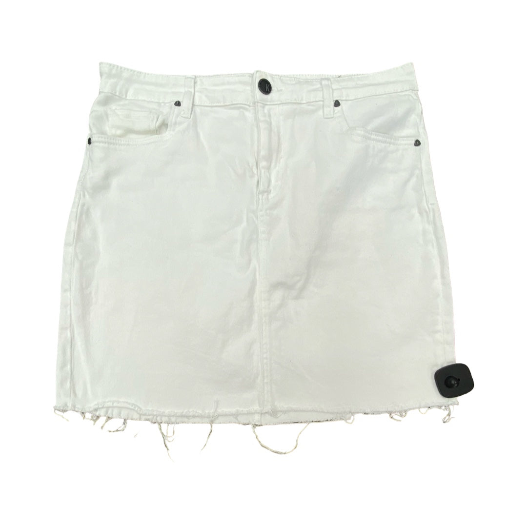 Skirt Midi By Kut In White Denim, Size:12