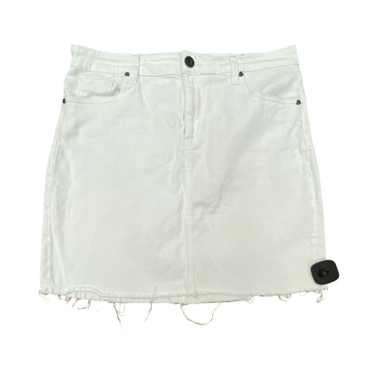 Skirt Midi By Kut In White Denim, Size:12