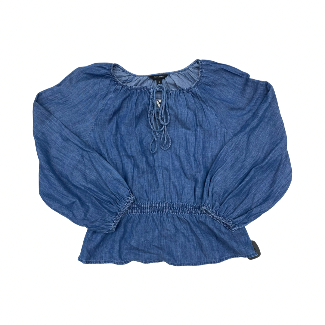 Top Ls By Banana Republic In Blue, Size:M