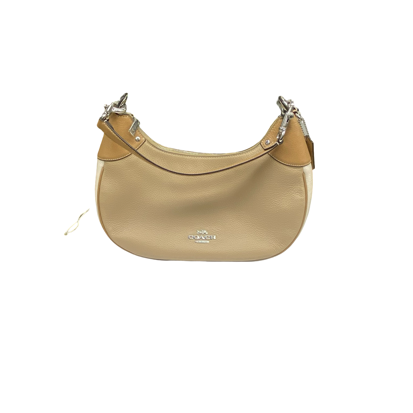Handbag Designer By Coach In Beige, Size:Medium