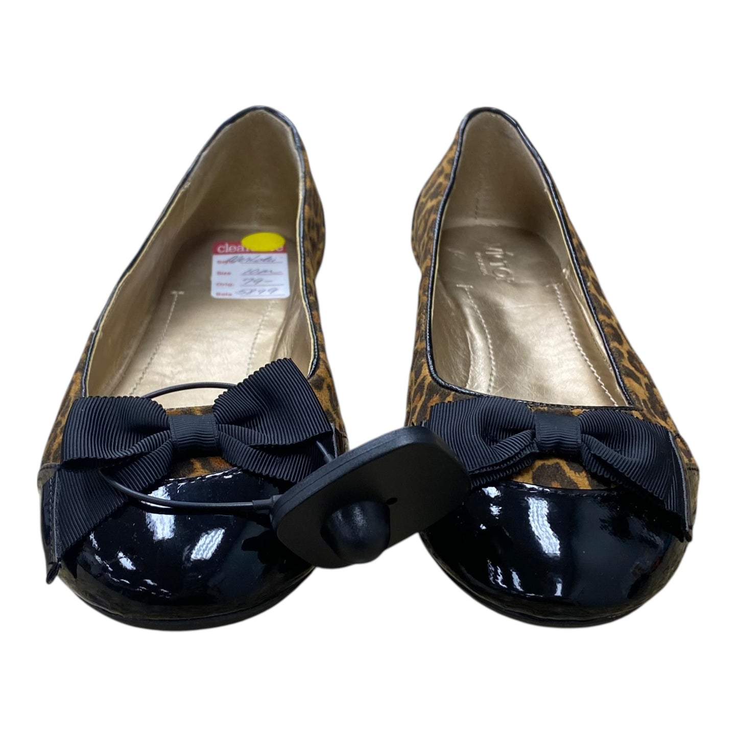 Shoes Flats By Victor In Animal Print, Size:10